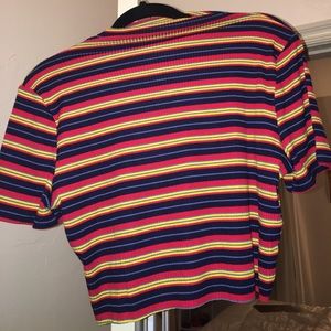 Striped crop top